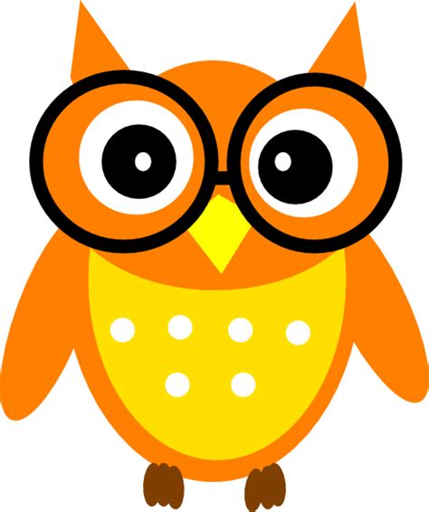 Owl With Glasses Clip Art Clipart Best