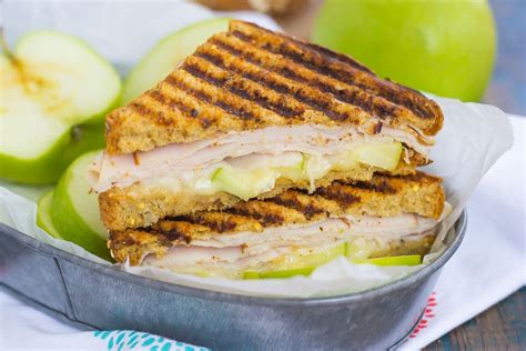 Turkey Apple And Brie Panini Pumpkin N Spice