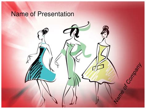 Fashion Powerpoint Template Teaching Resources