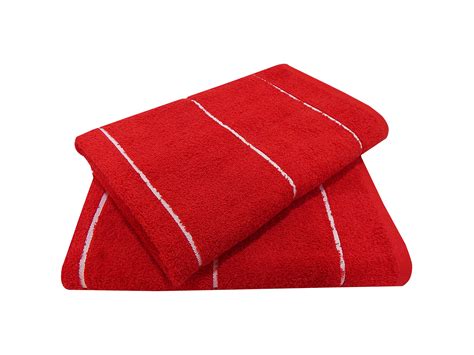 Mainstays Stripe Beach Towel Red 27 X 58 2 Pack Walmart Com
