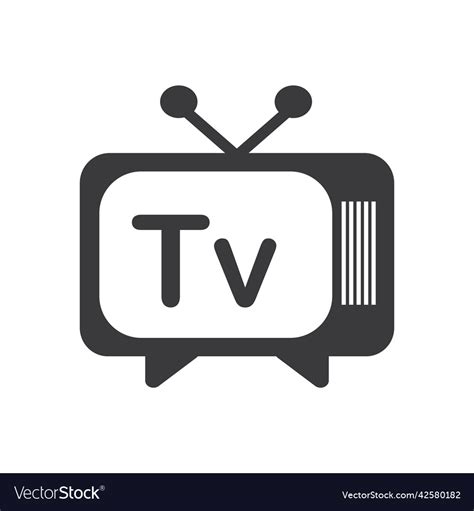 Tv Logo Design Royalty Free Vector Image Vectorstock