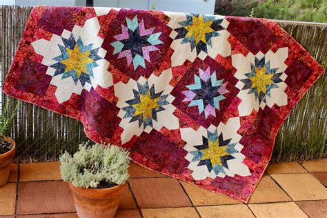 Quilt Pattern Fireworks For Joanna Throw Size 54 In X 78 Etsy