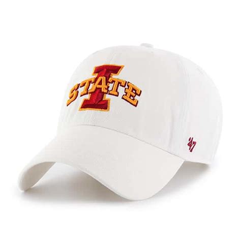 Iowa State Cyclones 47 Brand White Clean Up Hat Detroit Game Gear