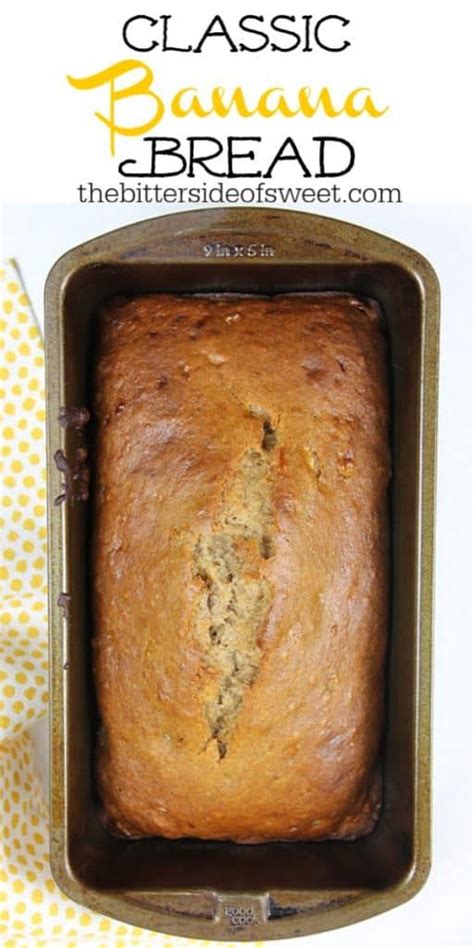 The natural sugar in bananas give our brains energy for the day. This Classic Banana Bread is so easy to make! With just 2 ...