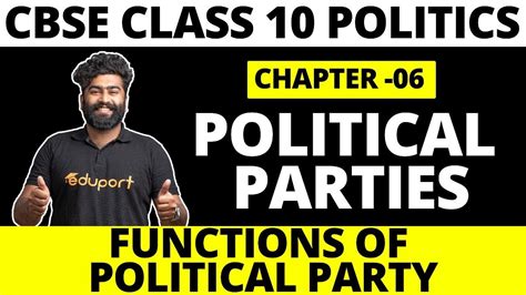 Cbse 10th Social Science Chapter 6 Political Parties Functions Of
