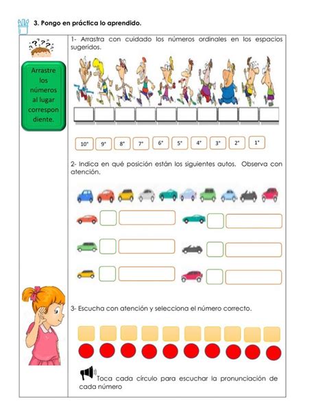 A Spanish Worksheet With Pictures Of People And Cars