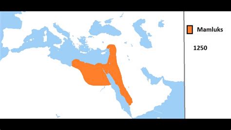 Rise And Fall Mamluk Empire Map Youtube