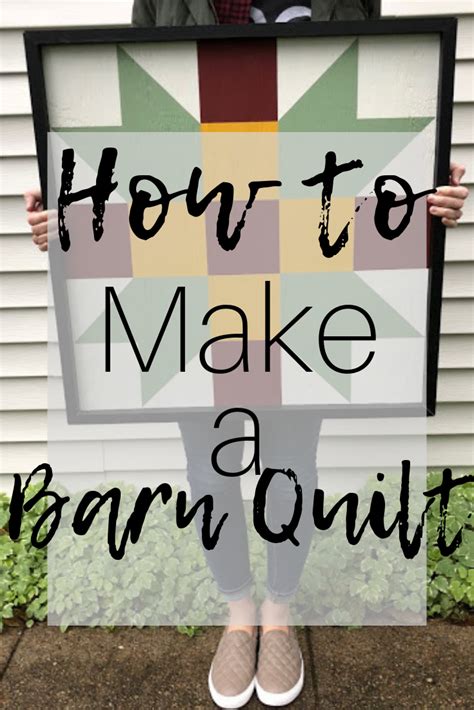 How to make a barn quilt