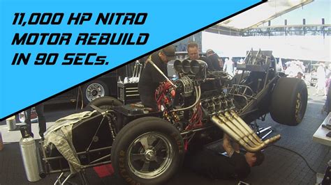 Nitro Funny Car Rebuild 11000hp Nitro Motor In 90 Seconds Youtube