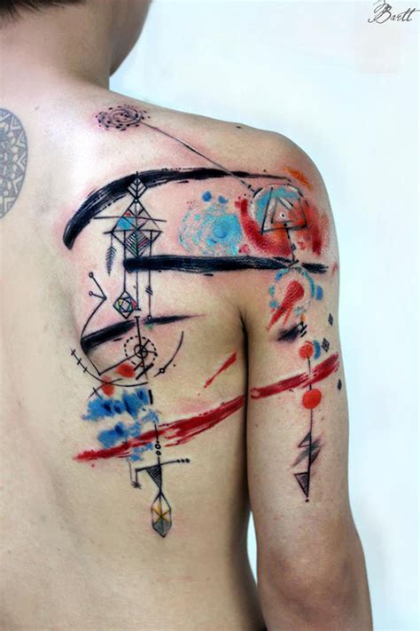 Bartt Tattoo Pinceladas Abstratas Dão Vida A Belas Tatuagens