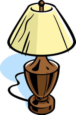 Stock Illustration - Drawing of a table lamp