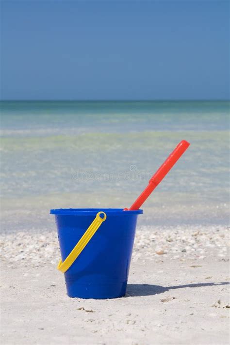 Bucket At Beach Stock Image Image Of Beach Blue Leisure 9229615