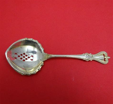 Old Colonial By Towle Sterling Silver Nut Spoon Pcd W Diamonds In