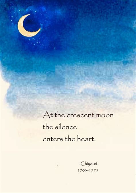 The Crescent Moon Insightful Quotes Zen Quotes Haiku Poetry