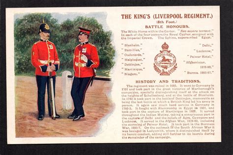 The Kings Liverpool Regiment 1908 13 British Army British Army