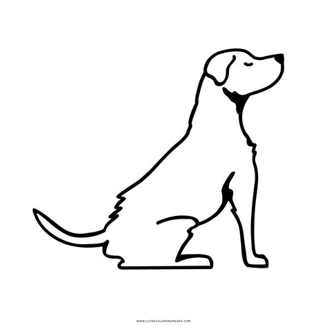 Dibujo De Perro Sentado Para Colorear Ultra Coloring Pages