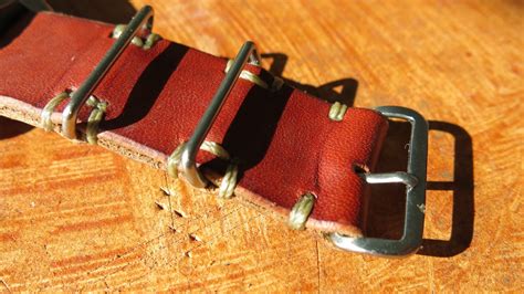 If you don't have a watch strap you could also make this bracelet with a grosgrain ribbon and tie it on. DIY Leather Nato Watch Strap | be-cause - style, travel ...
