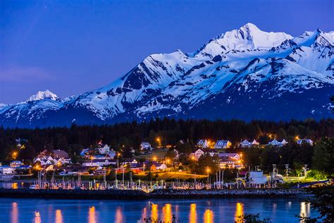 Haines Alaska Usa Haines Is Surrounded By Mountains And Water Rising