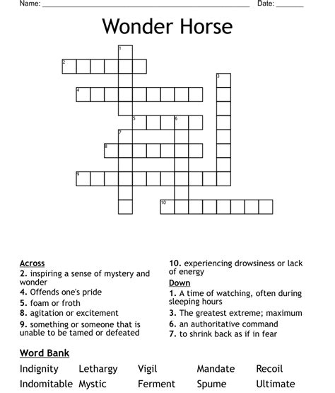 Context Clues Crossword Wordmint