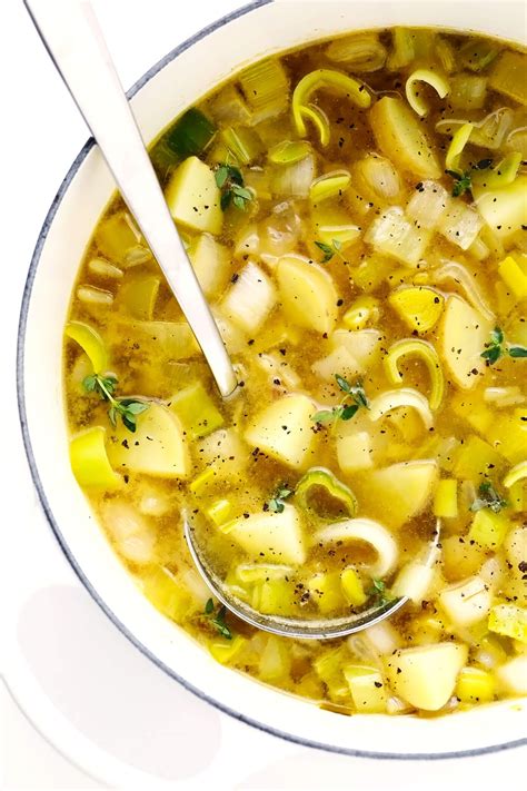 Rustic Potato Leek Soup Recipe Spoon Ful Of Healthy
