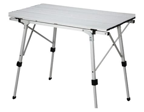 Höhenverstellbarer campingtisch 90x60x70 cm leichtgewicht klapptisch reisetisch im kofferformat grau. Bravo Faltbarer Campingtisch Camp Fox