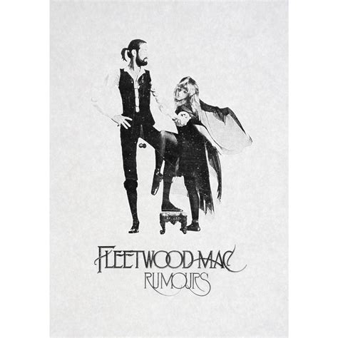 fleetwood mac print artwork inspired by the original rumours album cover iconic vintage