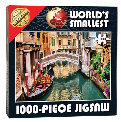 Less than a quarter of the size of a standard 1,000 piece puzzle. World's Smallest 1000 Piece Jigsaw - Venetian Canals (1000 ...