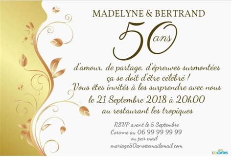 Suivez la réception de vos cartes virtuelles. Texte original pour invitation anniversaire 50 ans - Jlfavero