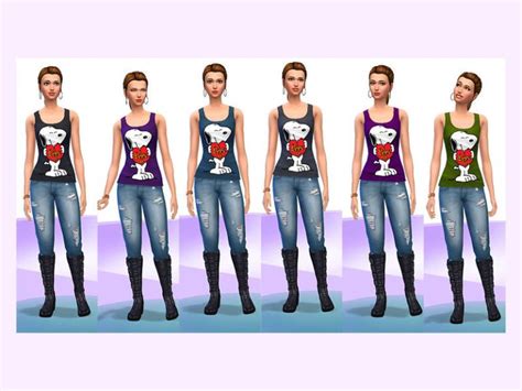 Snoopy Shirt The Sims 4 Catalog