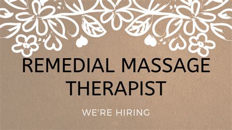 remedial massage therapist wanted yeronga chiropractic and wellness centre