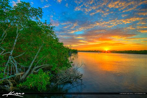 Stuart Florida Sunset Kiplinger Nature Preserve St Lucie River Hdr