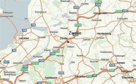 * noklikšķiniet uz kartes un pārvietojiet to, lai apskatītu blakus teritorijas. Zwolle Stadsgids