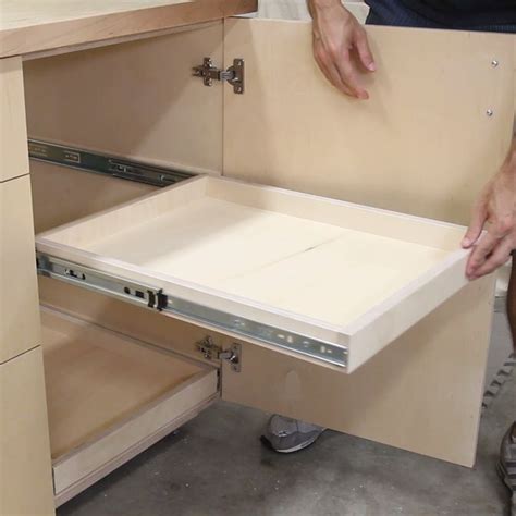 How To Install Drawers Or Pull Out Trays In A Cabinet Woodworking Diy