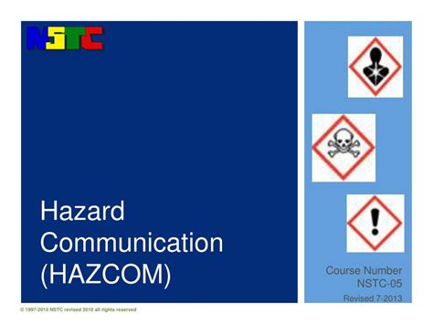 Ppt Hazard Communication Hazcom Powerpoint Presentation Free