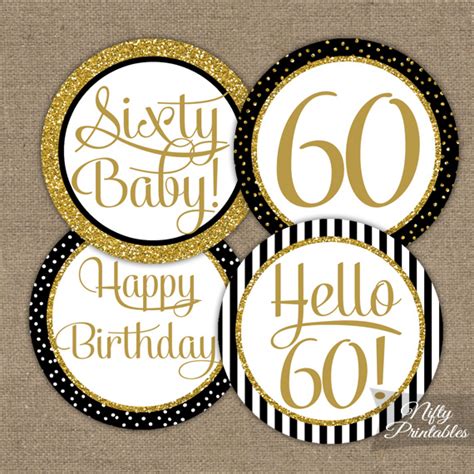 Printable 60th Birthday Decorations