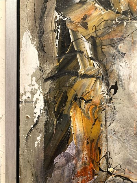 Gino Hollander Female Figure Abstract Expressionist Painting 1978 For