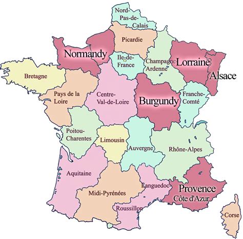 New Map Regions Of France Ideas Map Of France To Print