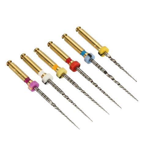 6pc dental heat activated niti endodontic root canal file for machine root canal tools root