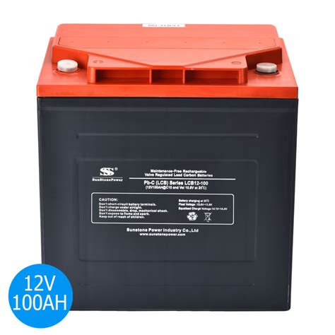 Lead Carbon Battery Deep Cycle 12v 100ah Inverter Battery For Solar