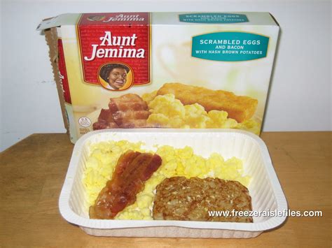Aunt Jemima Scrambled Eggs And Bacon With Hash Brown Potat Flickr