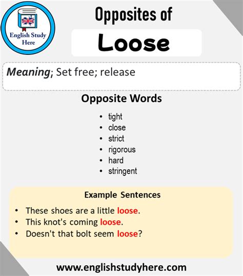 Opposite Of Loose Antonym Of Loose 6 Opposite Words For Loose