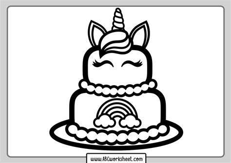 Animal coloring pages for kids the game. Cakes Coloring Pages