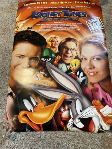 Looney Tunes Back In Action Official Movie Poster Double Sided Brand