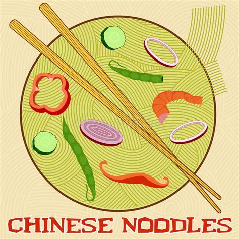 Chinese Noodles Painting Stock Illustrations 142 Chinese Noodles