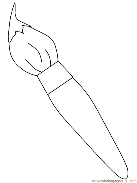 Add your favorite brushes by a simple click! Paintbrush Coloring Page - Free School Coloring Pages ...