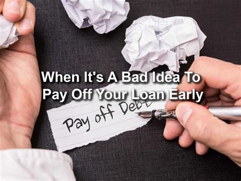 Title Loan When Its A Bad Idea To Pay Off Your Loan Early