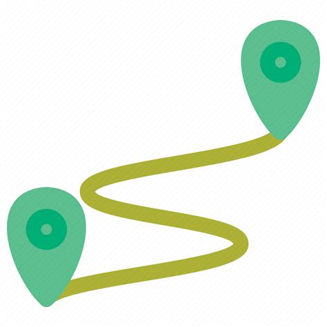Direction Distance Mapping Path Road Icon Download On Iconfinder