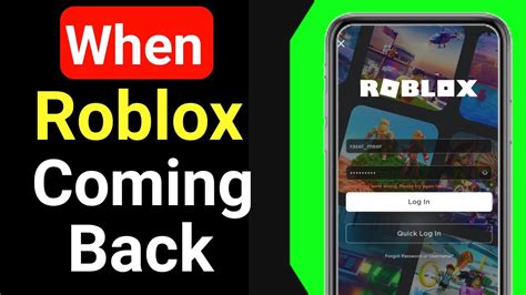 When Is Roblox Coming Back How To Log Back Into Your Roblox Account