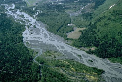 Braided River Channel Alaska Geology Pics