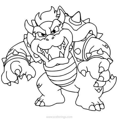 Bowser Castle Coloring Pages  XColorings.com
